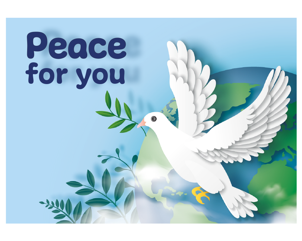 Peace for you - Postkarte