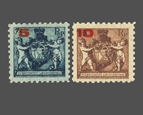 Wappen mit Putten / Aushilfsausgabe / bi