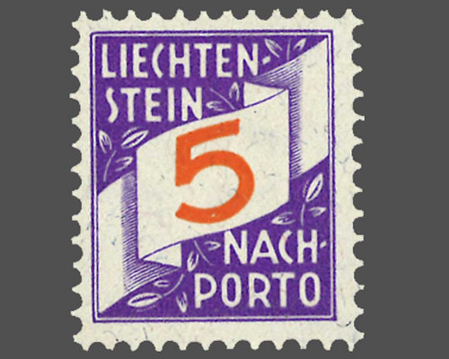 Ziffern im schrägen Band