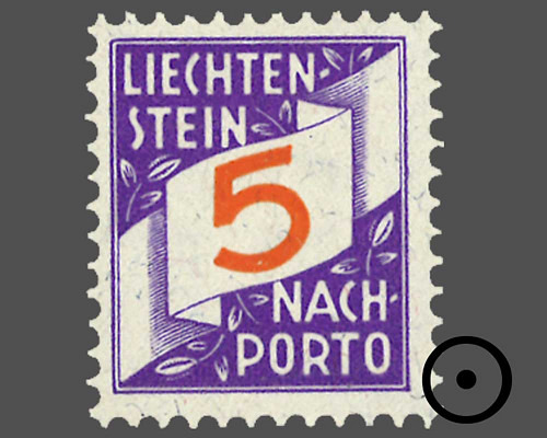 Ziffern im schrägen Band