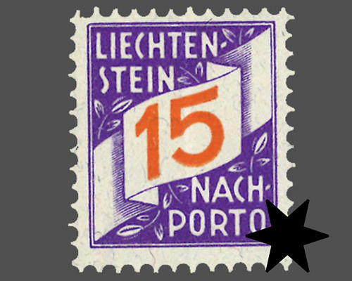 Ziffern im schrägen Band