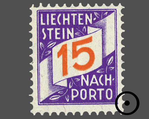 Ziffern im schrägen Band