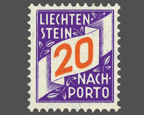 Ziffern im schrägen Band