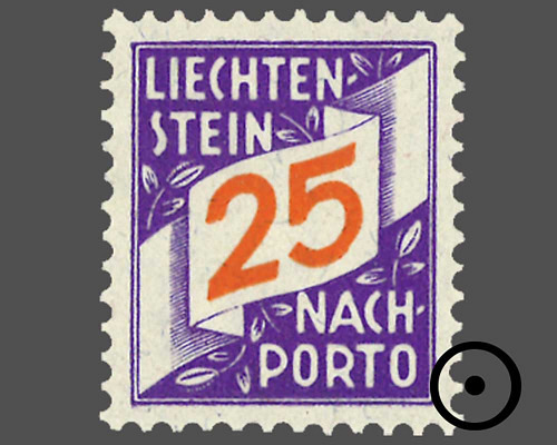 Ziffern im schrägen Band