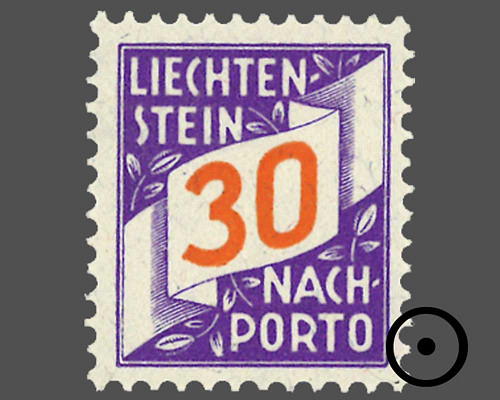 Ziffern im schrägen Band