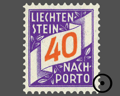 Ziffern im schrägen Band