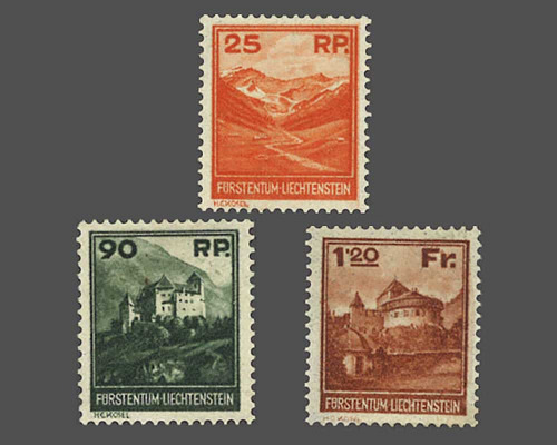 Landschaften und Gebäude