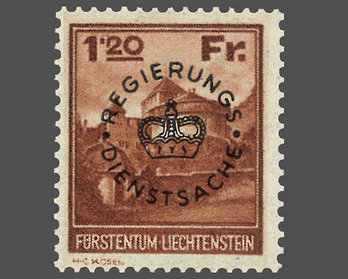 Definitive stamps 1933 with circular col