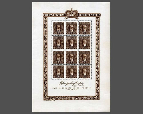 100. Geburtstag von Fürst Johann ll.