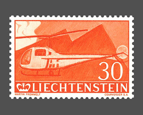 30 Jahre Flugpostmarken in Liechtenstein