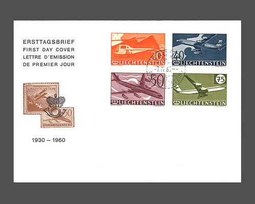 30 Jahre Flugpostmarken in Liechtenstein