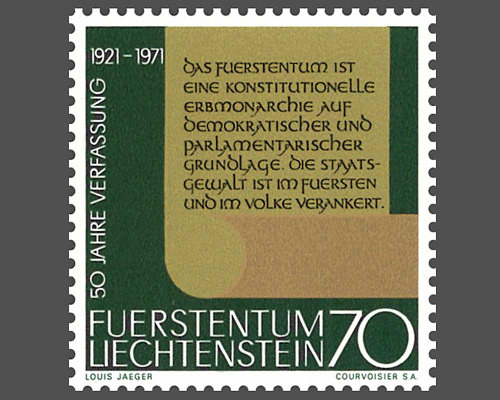 50 Jahre neue Verfassung 1921-1971