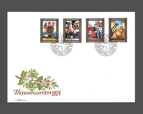 Weihnachten - Hinterglasmalerei