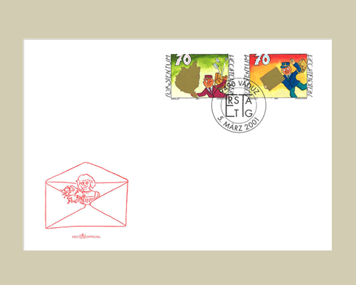 Timbres de voeux - Facteur