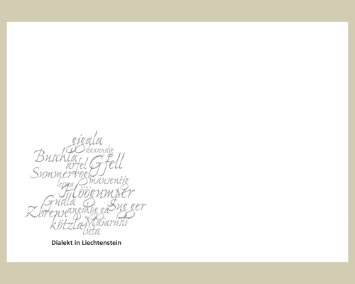 Dialekt in Liechtenstein