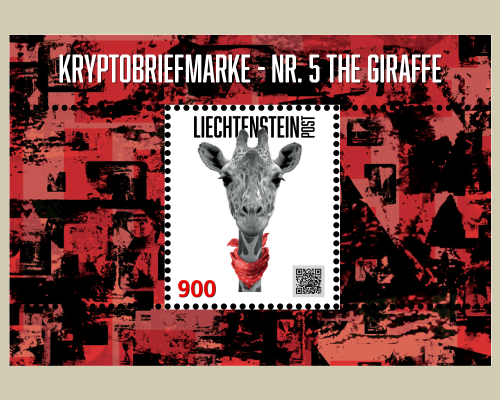 Kryptobriefmarke - Nr. 5 The Giraffe