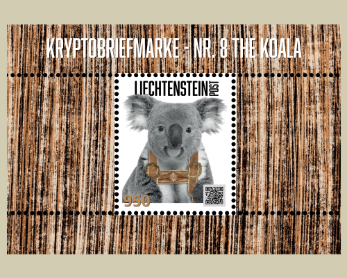 Kryptobriefmarke - Nr. 8 The Koala