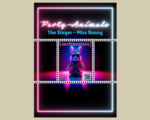 Kryptobriefmarke - Party-Animals