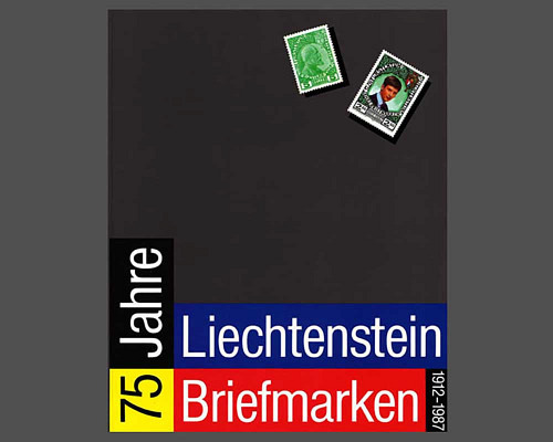 75 Jahre Liechtenstein Briefmarken - Deu