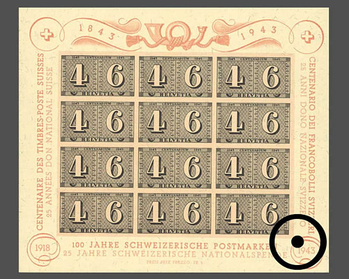 100 Jahre Schweizerische Briefmarken, 25
