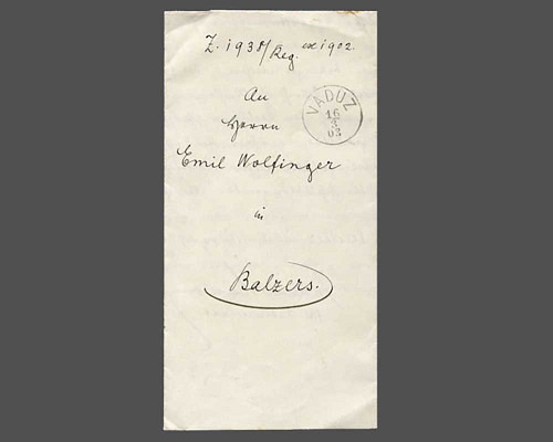 LBK Nr. 2 d, Ex-offo-Faltbrief mit Inhal