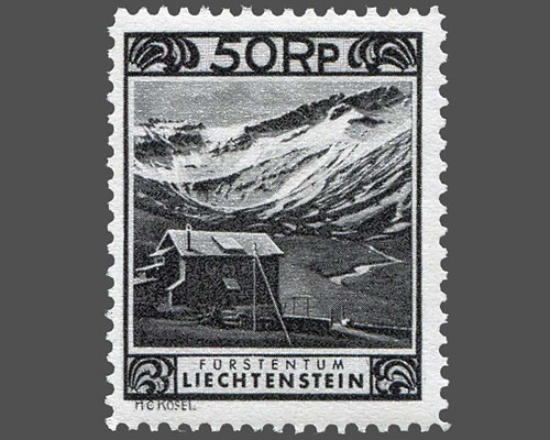 Mi.Nr. 102 B, CHF 0.50 Freimarke 1930 *