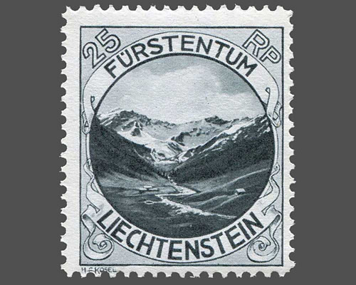 Mi.Nr. 98 B, 25 Rp. Freimarke 1930 - sel