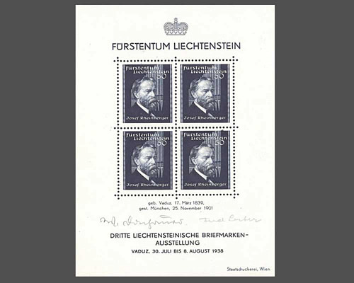 3. Briefmarkenausstellung - Josef Gabrie