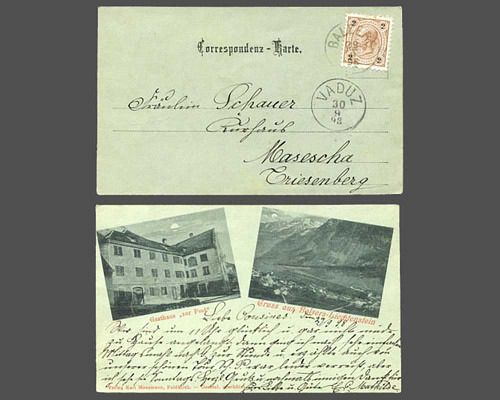 Ansichtskarte mit 2 Bilder, Gasthaus zur