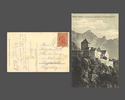 Schloss Vaduz im Fürstentum Liechtenstei