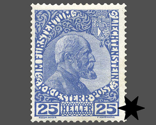 Fürst Johann ll. / Farbänderung ultramar