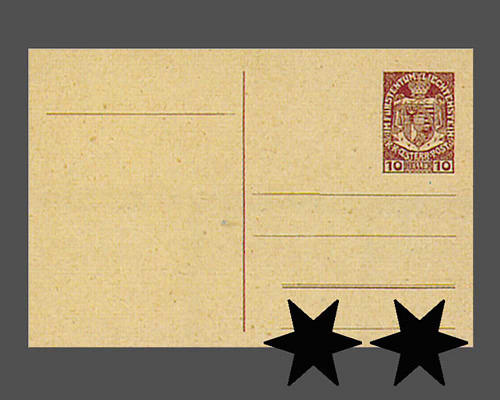 Postkarte: Staatswappen