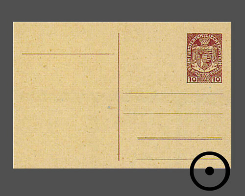 Postkarte: Staatswappen