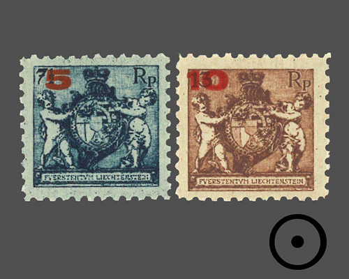 Wappen mit Putten / Aushilfsausgabe / bi