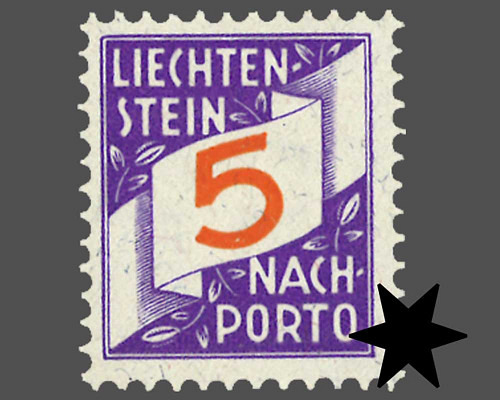 Ziffern im schrägen Band