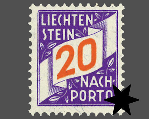 Ziffern im schrägen Band