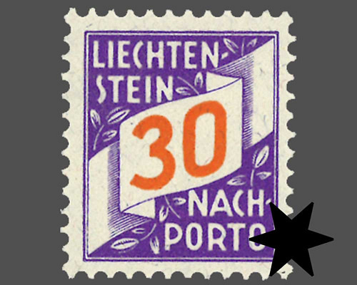 Ziffern im schrägen Band