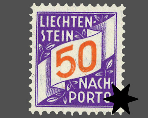 Ziffern im schrägen Band