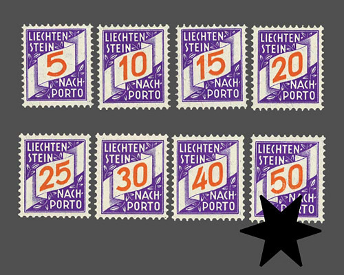 Ziffern im schrägen Band