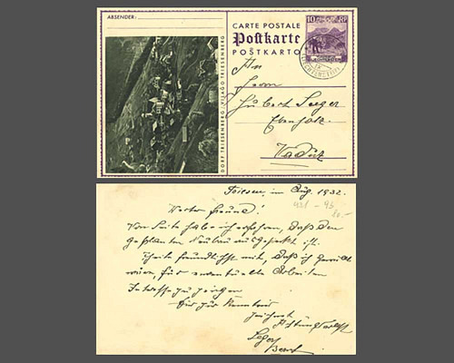 Postkarte: Alp am Bettlerjoch