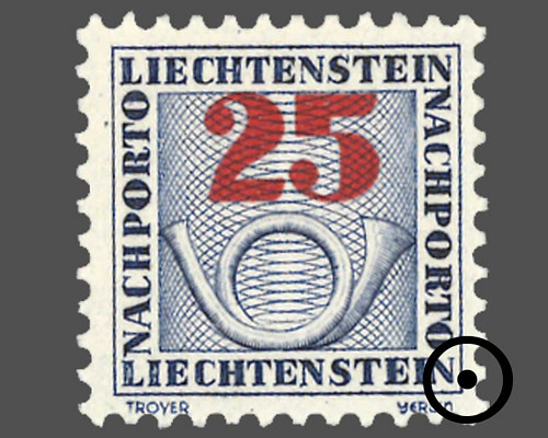 Ziffern mit Posthorn