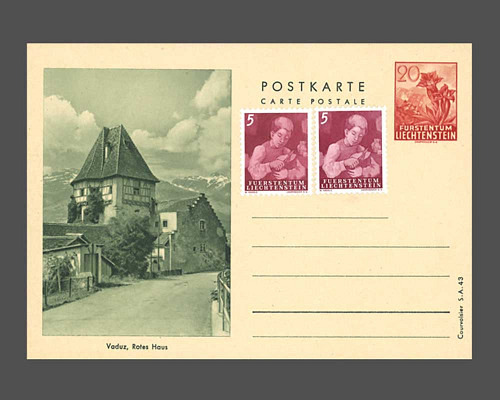 Postkarte: Enzian