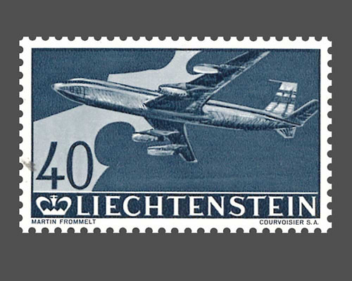 30 Jahre Flugpostmarken in Liechtenstein