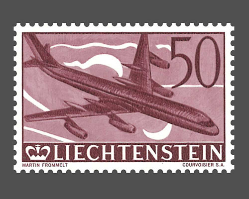 30 Jahre Flugpostmarken in Liechtenstein