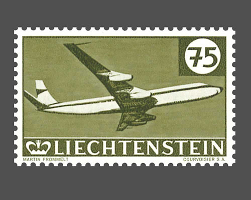 30 Jahre Flugpostmarken in Liechtenstein