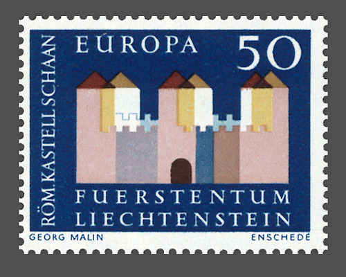 Europa - Römisches Kastell in Schaan