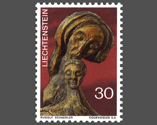 Weihnachten - Holzplastik von Rudolf Sch