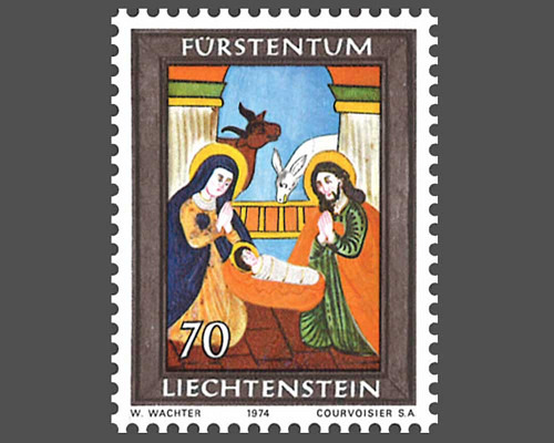 Weihnachten - Hinterglasmalerei