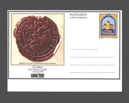Postkarte: Burg Gutenberg