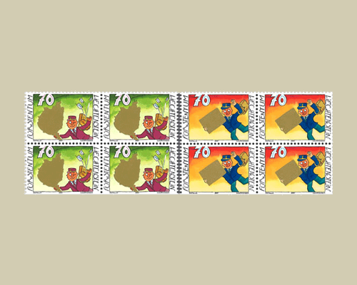 Timbres de voeux - Facteur